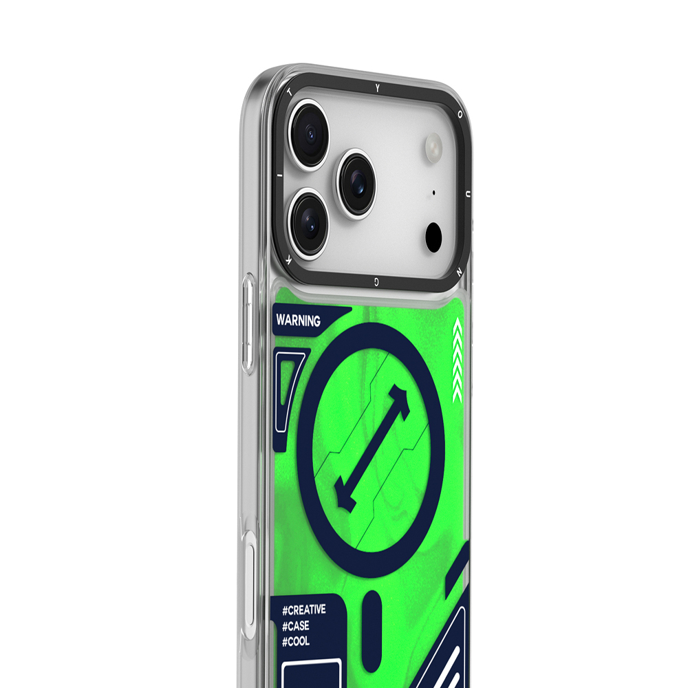 Apple iPhone 17 Pro Kılıf M-safe Şarj Özellikli Parlak Kumlu Sıvılı Tasarımlı Galaxy Fantasy Serisi Kapak - Görsel 11