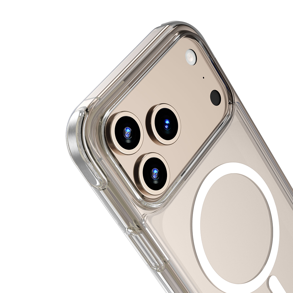 Apple iPhone 17 Pro Kılıf M-safe Şarj Özellikli Wiwu MCC-702 Titanyum Pro Serisi Sert PC Kapak - Görsel 6