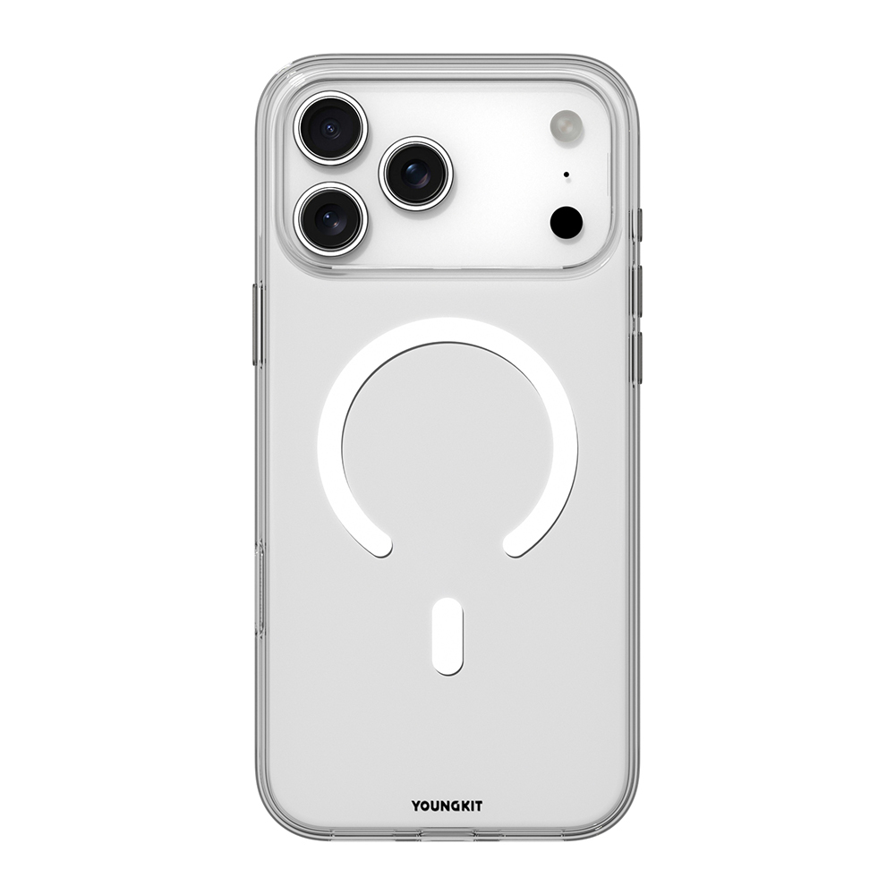 Apple iPhone 17 Pro Kılıf M-safe Şarj Özellikli Youngkit Clear Serisi Kapak