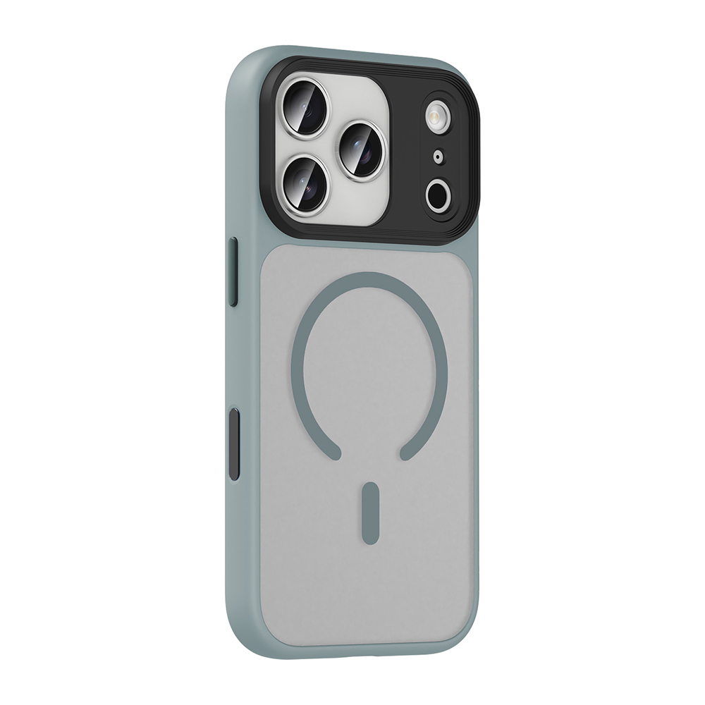 Apple iPhone 17 Pro Kılıf Mat Arka Yüzey Wireless Şarj Özellikli Zore Flet M-safe Kapak - Görsel 3