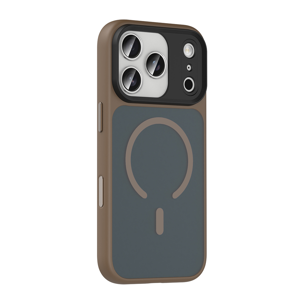 Apple iPhone 17 Pro Kılıf Mat Arka Yüzey Wireless Şarj Özellikli Zore Flet M-safe Kapak - Görsel 4