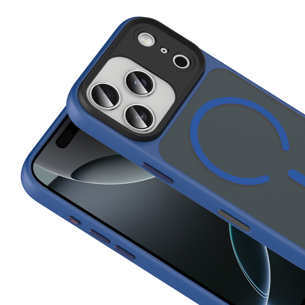 Apple iPhone 17 Pro Kılıf Mat Arka Yüzey Wireless Şarj Özellikli Zore Flet M-safe Kapak - Görsel 10
