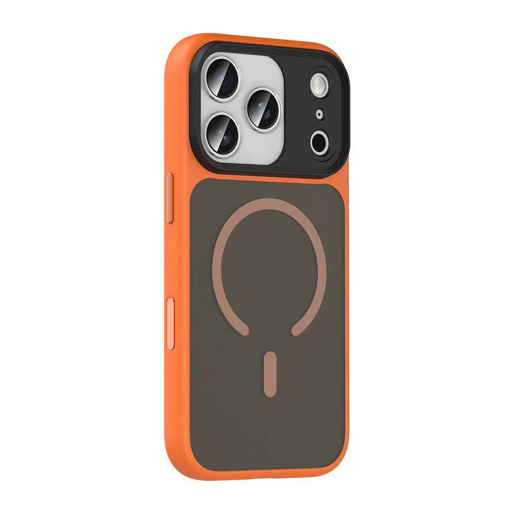Apple iPhone 17 Pro Kılıf Mat Arka Yüzey Wireless Şarj Özellikli Zore Flet M-safe Kapak - Görsel 6