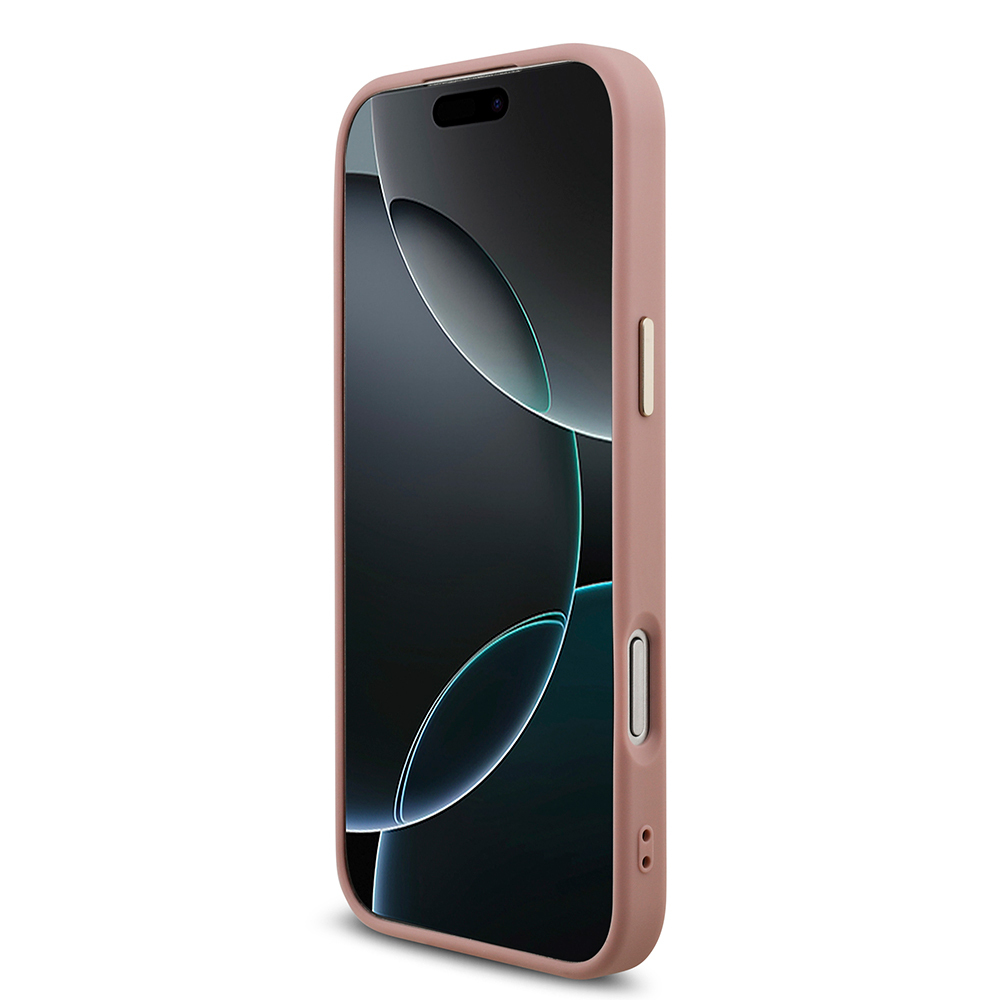 Apple iPhone 17 Pro Max Kılıf Guess Orjinal Lisanslı 4G Büyük Metal Kamera Çerçeveli ve Logolu Glitter Kapak - Görsel 5