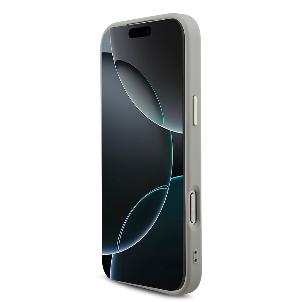 Apple iPhone 17 Pro Max Kılıf Guess Orjinal Lisanslı 4G Büyük Metal Kamera Çerçeveli ve Logolu Glitter Kapak - Görsel 12