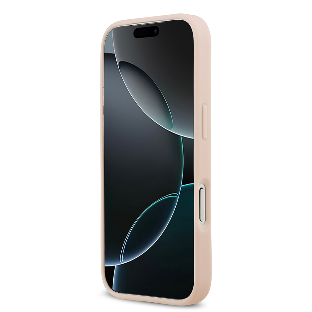 Apple iPhone 17 Pro Max Kılıf Guess Orjinal Lisanslı M-safe Şarj Özellikli Taneli Çiçek Tasarımlı Metal Yazı Logolu Kapak - Görsel 11