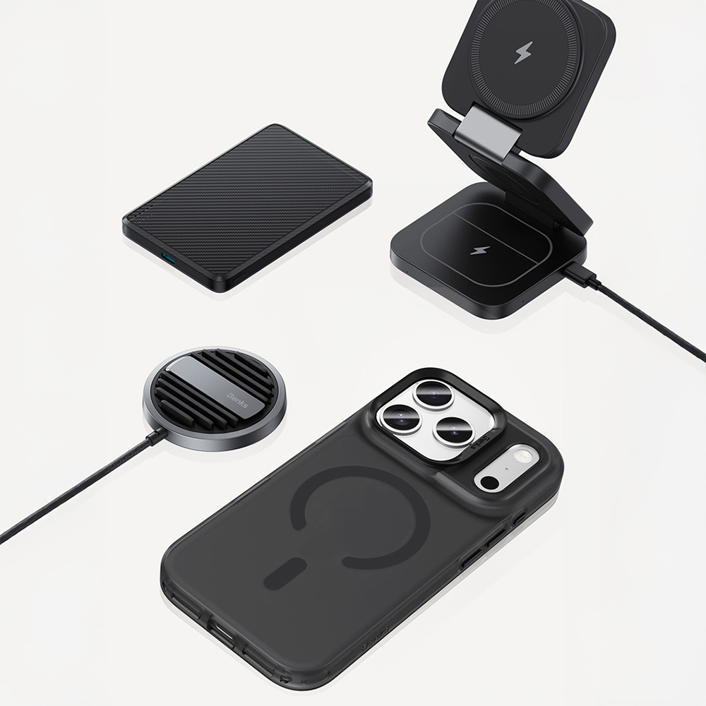 Apple iPhone 17 Pro Max Kılıf M-Safe Şarj Özellikli Benks C-Magnet Lucid Armor Kapak - Görsel 12