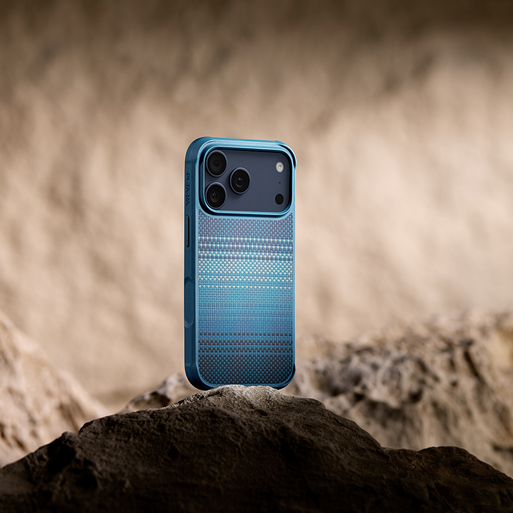 Apple iPhone 17 Pro Max Kılıf M-safe Şarj Özellikli Pitaka Tactile Woven Sunset-Moonrise Aramid Pro Guard Serisi Kapak - Görsel 15