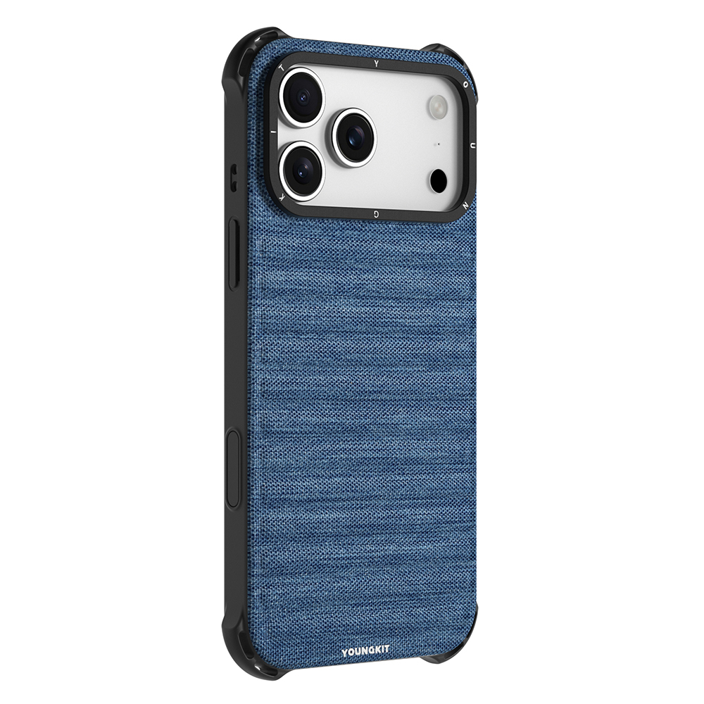 Apple iPhone 17 Pro Max Kılıf M-safe Şarj Özellikli Youngkit Canvas Serisi Kapak - Görsel 5