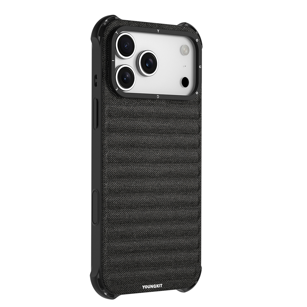 Apple iPhone 17 Pro Max Kılıf M-safe Şarj Özellikli Youngkit Canvas Serisi Kapak - Görsel 6