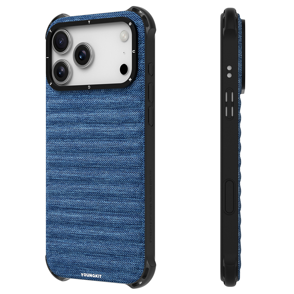 Apple iPhone 17 Pro Max Kılıf M-safe Şarj Özellikli Youngkit Canvas Serisi Kapak - Görsel 8