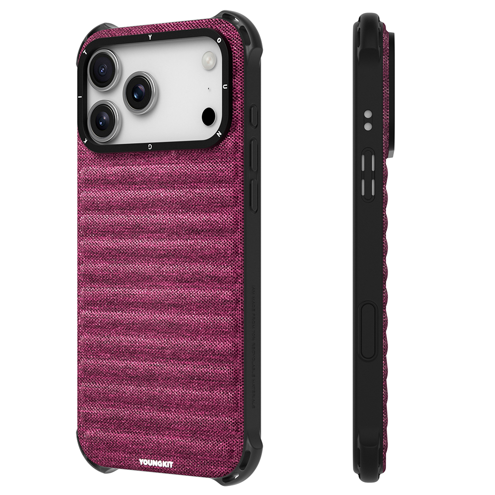 Apple iPhone 17 Pro Max Kılıf M-safe Şarj Özellikli Youngkit Canvas Serisi Kapak - Görsel 9