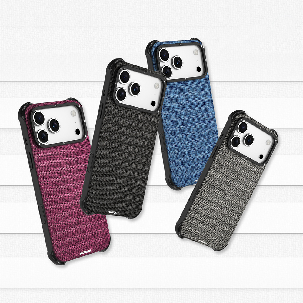 Apple iPhone 17 Pro Max Kılıf M-safe Şarj Özellikli Youngkit Canvas Serisi Kapak - Görsel 14