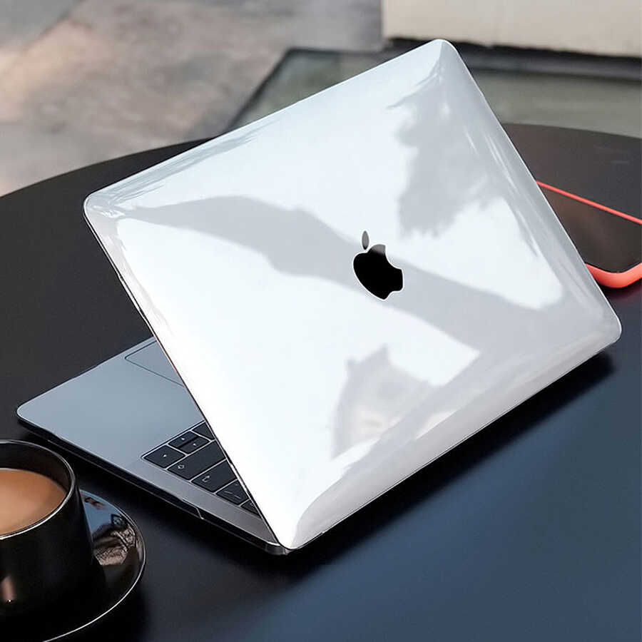 Apple Macbook 13.3' Pro 2022 M2 Wiwu Ultra İnce Sararmayan Şeffaf MacBook Crystal iShield Kapak - Görsel 7