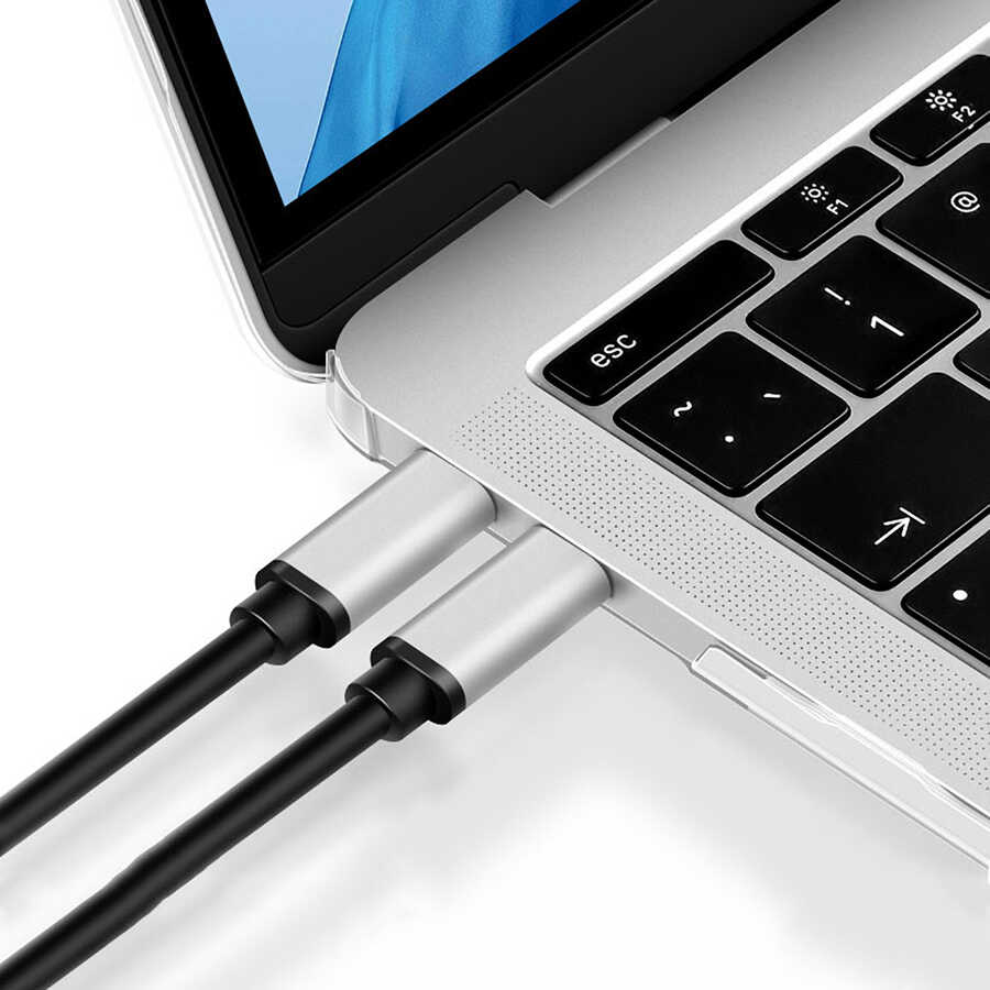 Apple Macbook 13.3' Pro 2022 M2 Wiwu Ultra İnce Sararmayan Şeffaf MacBook Crystal iShield Kapak - Görsel 8