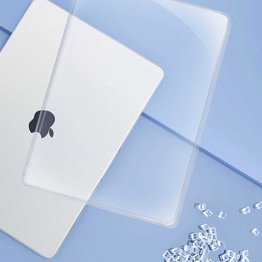 Apple Macbook 13.3' Pro 2022 M2 Wiwu Ultra İnce Sararmayan Şeffaf MacBook Crystal iShield Kapak - Görsel 4