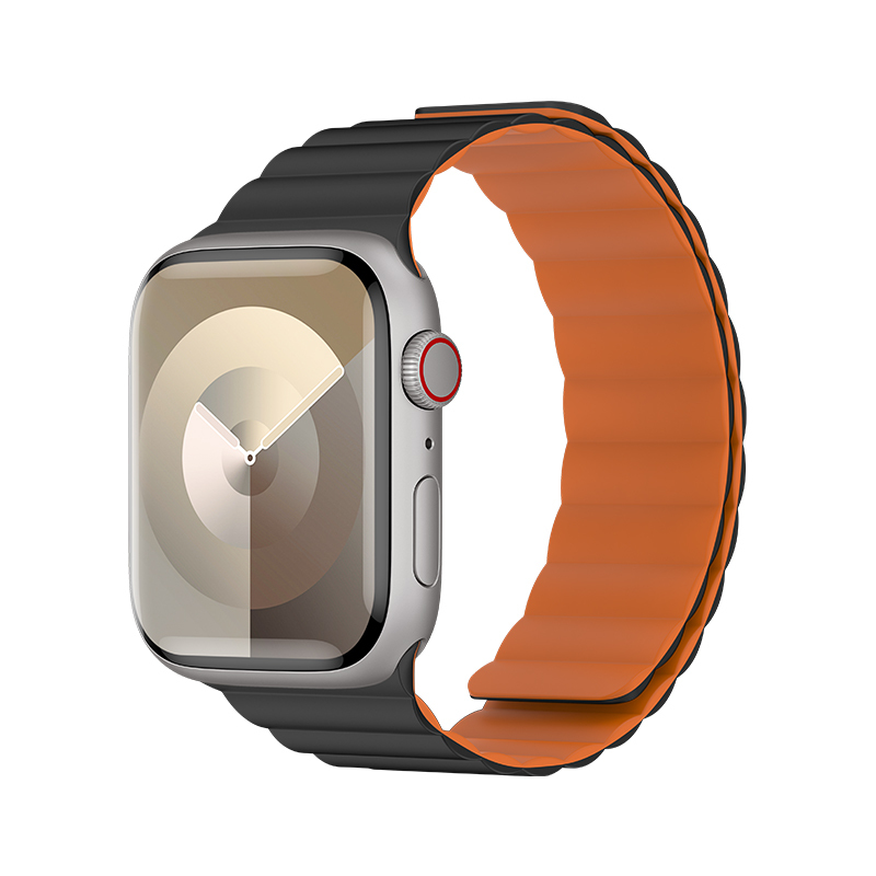 Apple Watch 10 42mm Benks Magnetik Tak Çıkar Silikon Strap Kayış