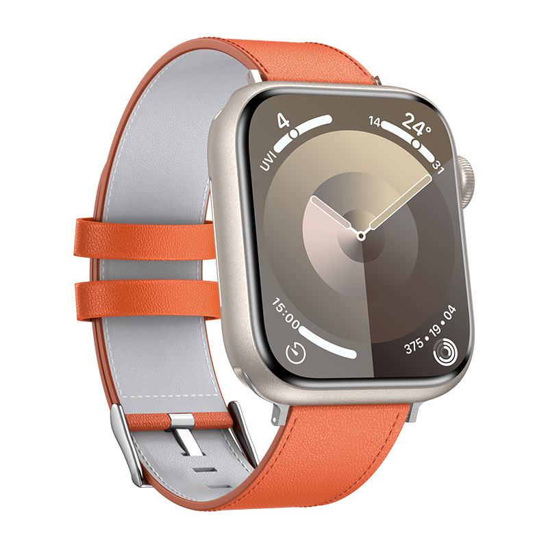 Apple Watch 10 42mm Benks Vintage Genuine Leather Serisi Deri Kordon Strap Kayış