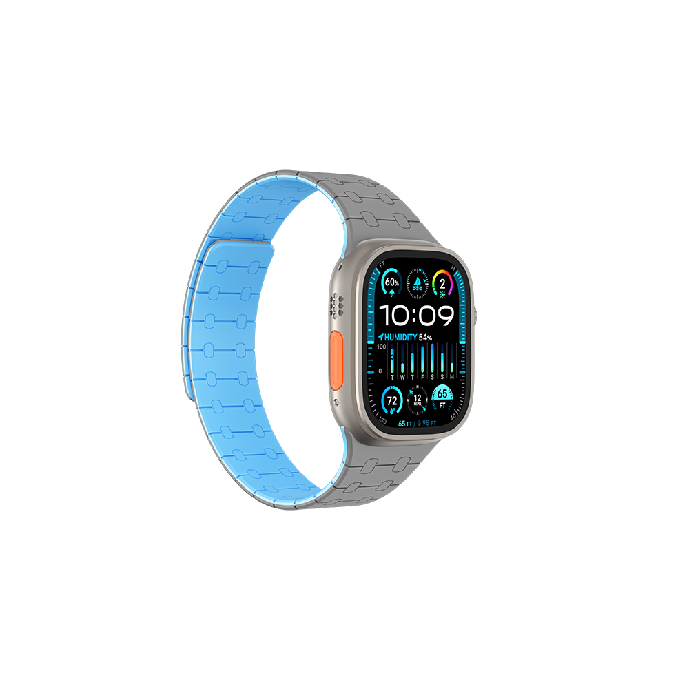 Apple Watch 10 46mm Amazingthing Smoothie Sport Magnetik Tak Çıkar Silikon Strap Kayış