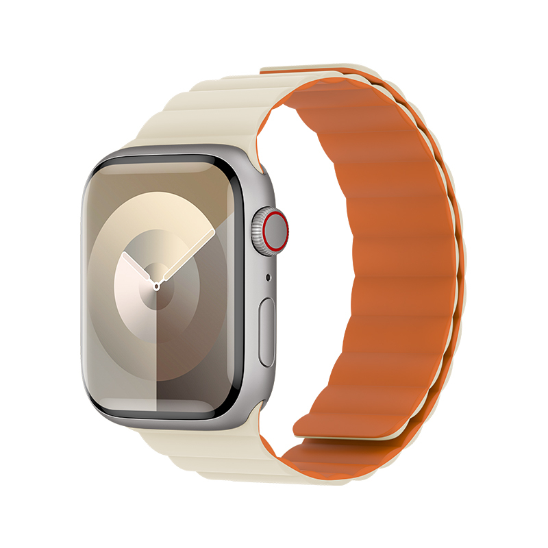 Apple Watch 10 46mm Benks Magnetik Tak Çıkar Silikon Strap Kayış