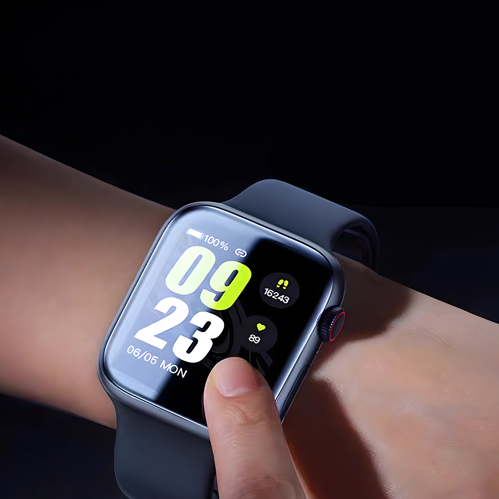 Apple Watch 10 46mm Wiwu JD-107 Easy Install Serisi HD Ekran Koruyucu Film + Kolay Uygulama Aparatı - Görsel 3
