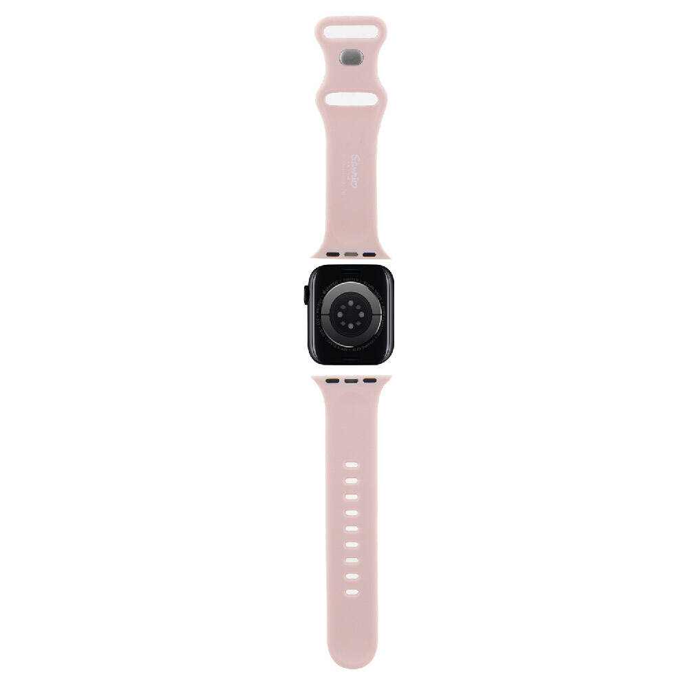 Apple Watch 38mm Hello Kitty Orjinal Lisanslı Etiket Graffiti Silikon Kordon - Görsel 3