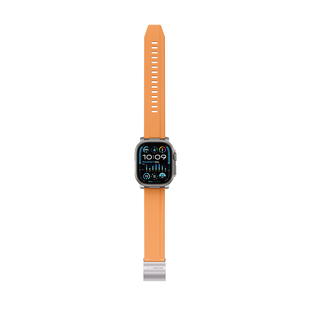 Apple Watch 42mm Amazingthing Titan Chrono Silikon Kordon