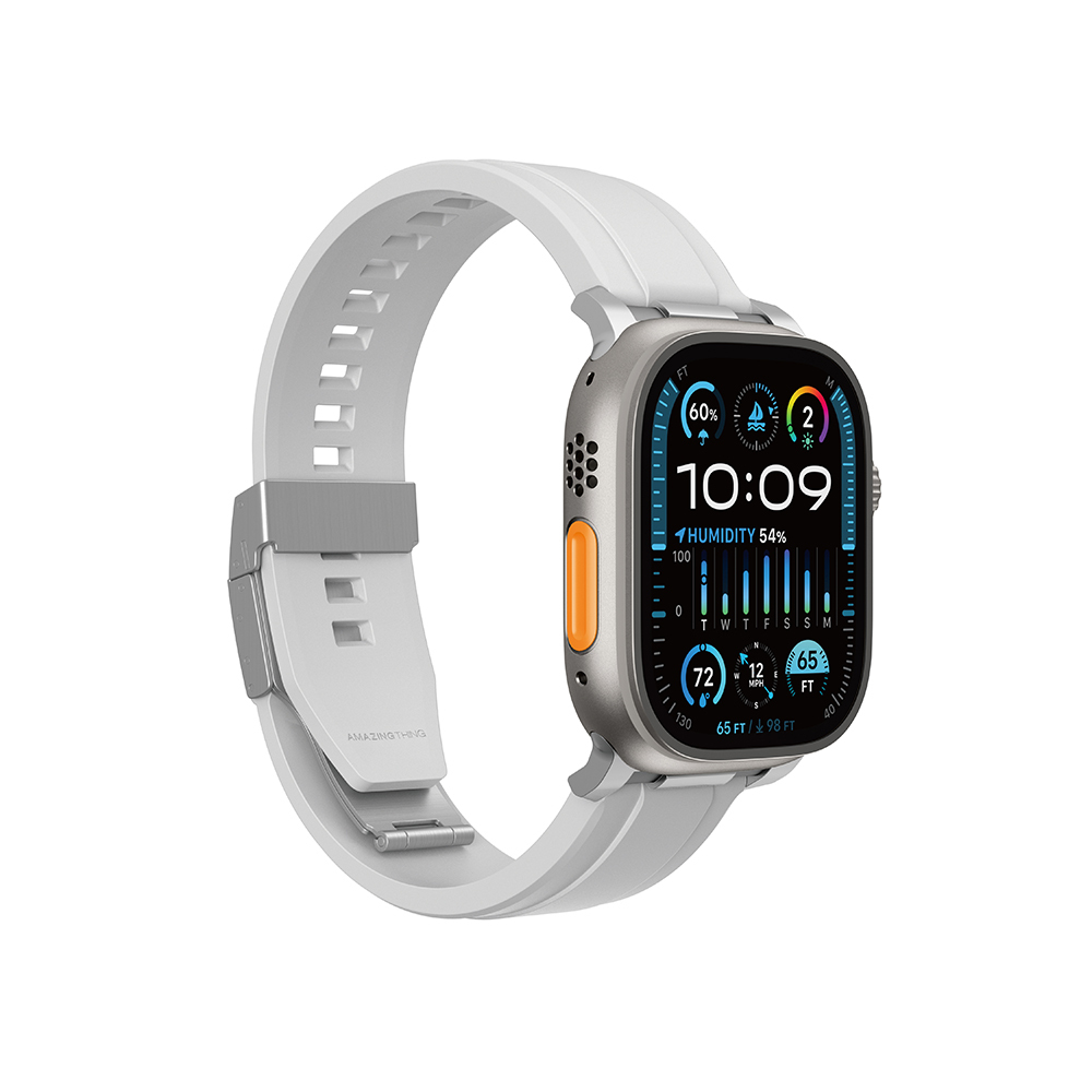 Apple Watch 42mm Amazingthing Titan Chrono Silikon Kordon