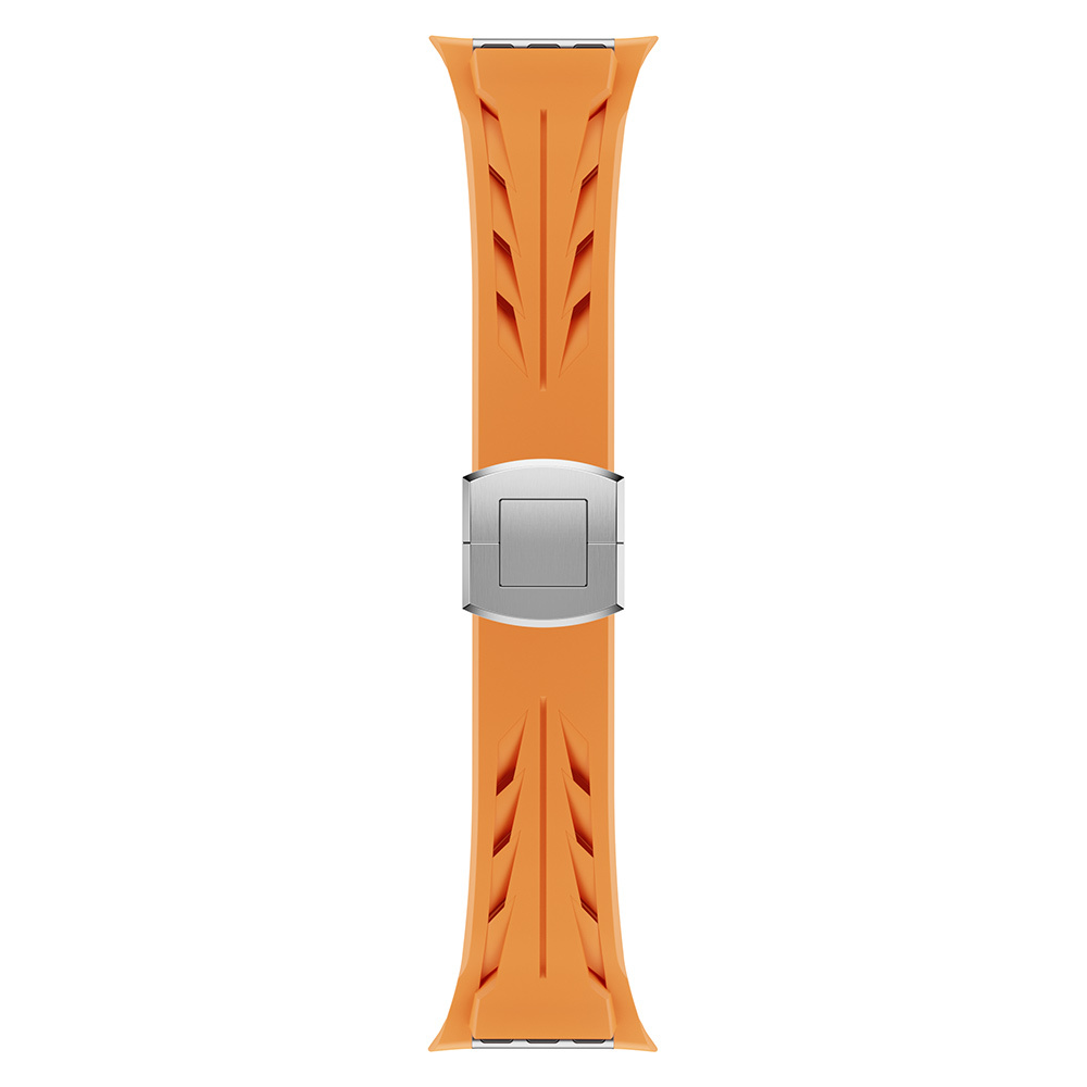 Apple Watch 44mm KRD-127 Metal Tokalı Silikon Kordon