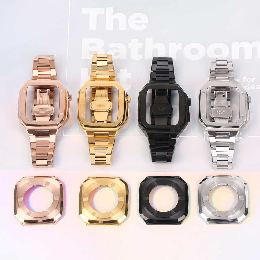Apple Watch 44mm Zore KRD-64 Metal Kordon - Görsel 8