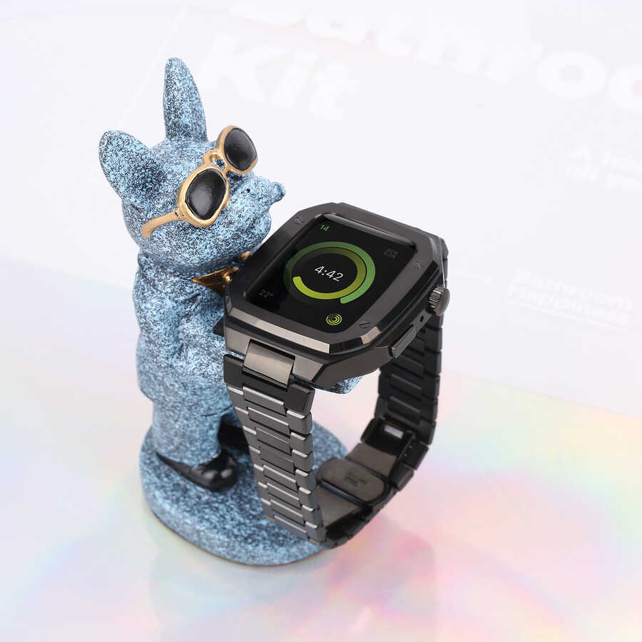 Apple Watch 44mm Zore KRD-64 Metal Kordon - Görsel 13