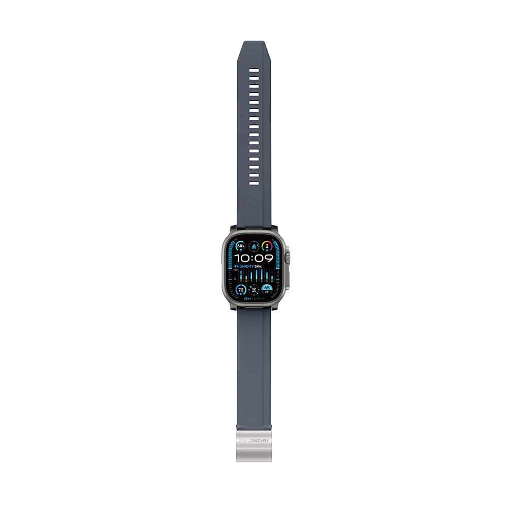 Apple Watch 7 45mm Amazingthing Titan Chrono Silikon Kordon