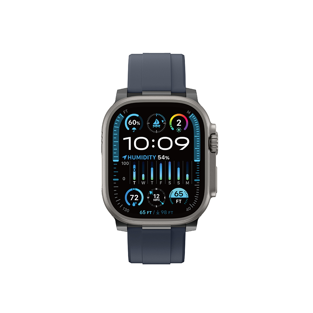Apple Watch 7 45mm Amazingthing Titan Chrono Silikon Kordon