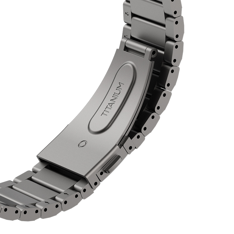 Apple Watch 7 45mm Benks Aero Titan Serisi Titanyum Metal Kordon - Görsel 4
