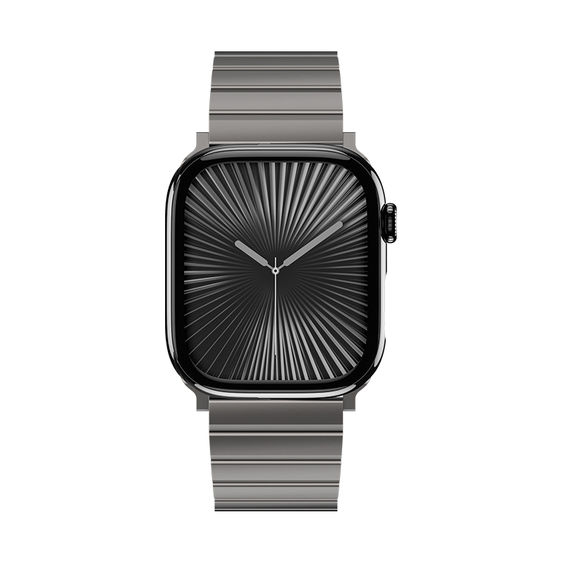 Apple Watch 7 45mm Benks Aero Titan Serisi Titanyum Metal Kordon - Görsel 2