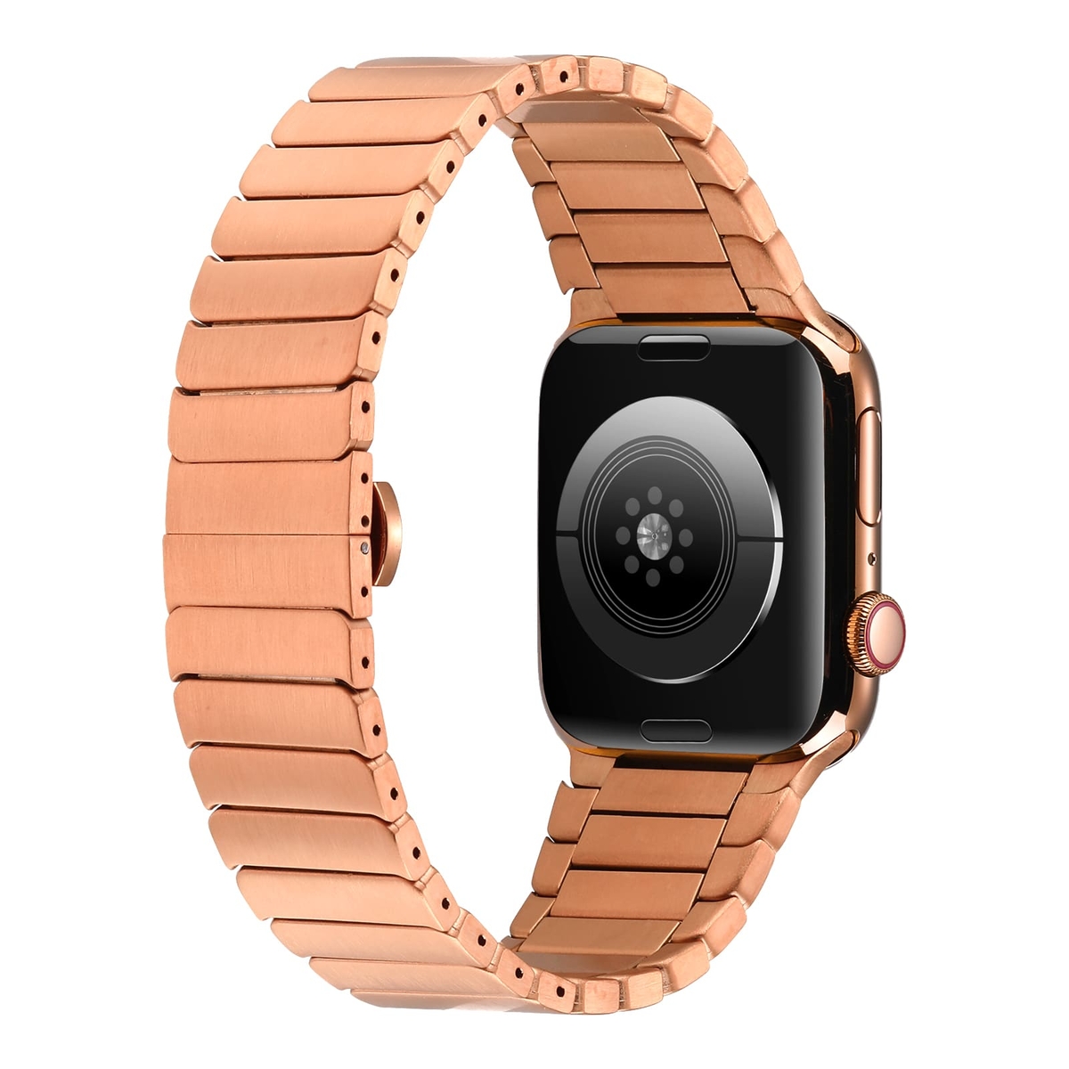 Apple Watch 7 45mm Kordon KRD-79 Metal Strap Kayış - Görsel 9