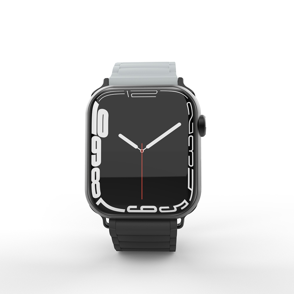 Apple Watch 7 45mm Zore KRD-122 Silikon Kordon Strap Kayış - Görsel 12