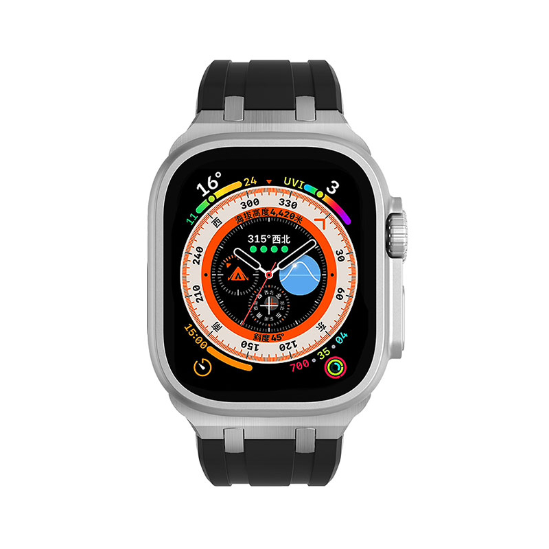 Apple Watch 7 45mm Zore KRD-89 Silikon Kordon - Görsel 14