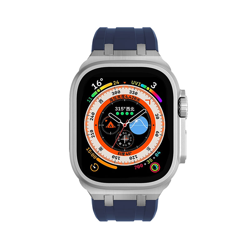 Apple Watch 7 45mm Zore KRD-89 Silikon Kordon - Görsel 16