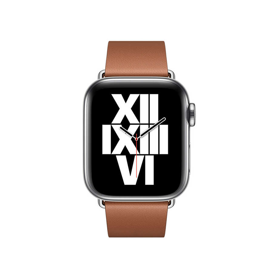 Apple Watch Ultra 49mm Kordon KRD-42 Deri Strap Kayış - Görsel 3