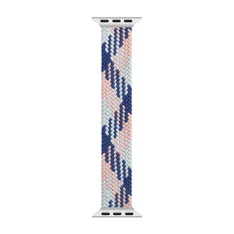 Apple Watch Ultra 49mm Kordon Wiwu Braided Solo Loop Contrast Color Small Strap Kayış - Görsel 5