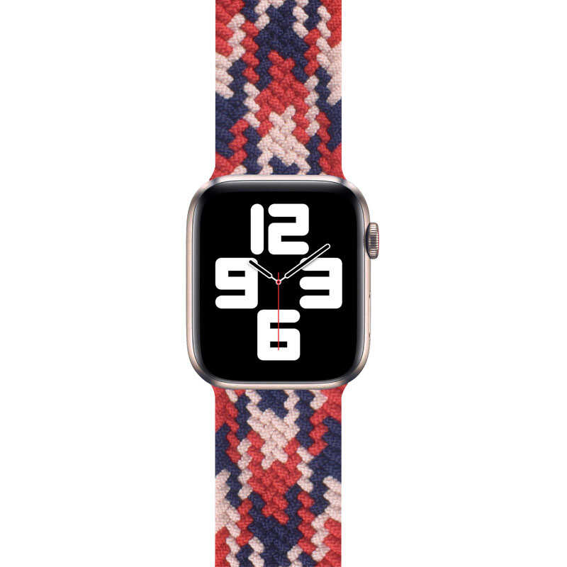 Apple Watch Ultra 49mm Kordon Wiwu Braided Solo Loop Contrast Color Small Strap Kayış - Görsel 9