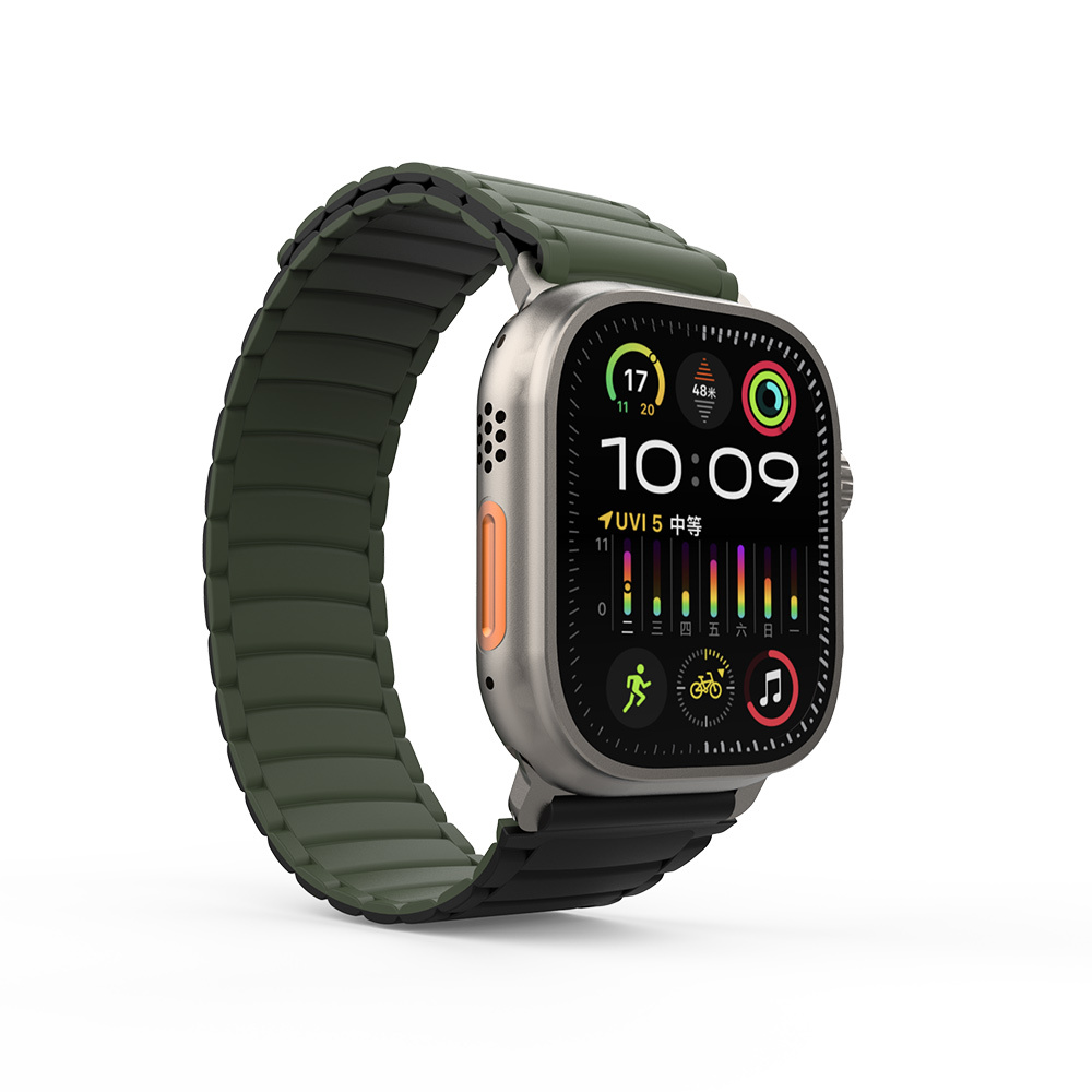 Apple Watch Ultra 49mm Zore KRD-122 Silikon Kordon Strap Kayış - Görsel 23