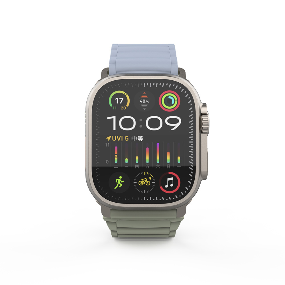 Apple Watch Ultra 49mm Zore KRD-122 Silikon Kordon Strap Kayış - Görsel 12