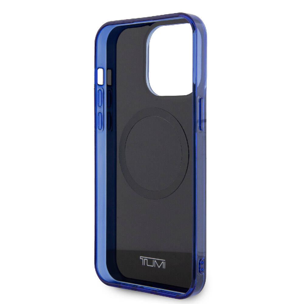 Apple iPhone 15 Pro Kılıf TUMI Orjinal Lisanslı M-safe Şarj Özellikli PC TPU Çift Katmanlı Sıvı Baskılı Kapak - Görsel 7