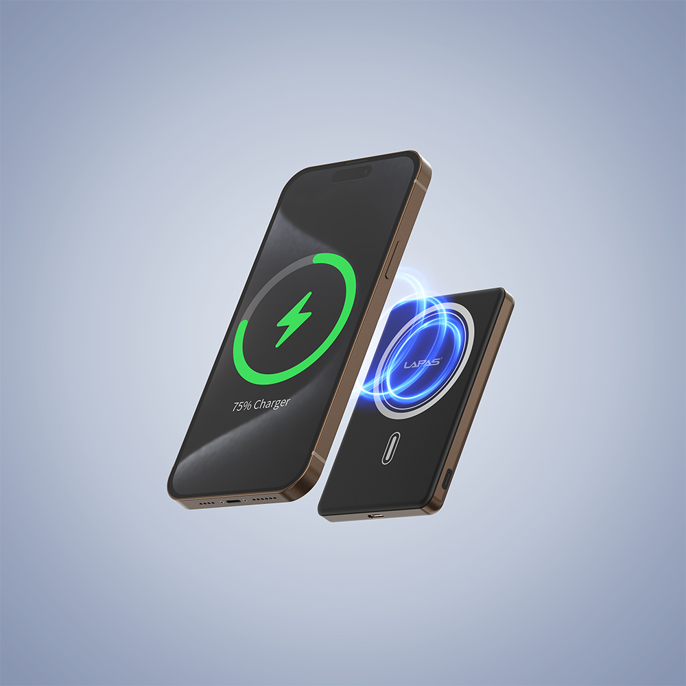 Lapas LP-PW003 Ultra İnce Hızlı Şarj Özellikli Wireless Powerbank 5000mAh 15W - Görsel 11