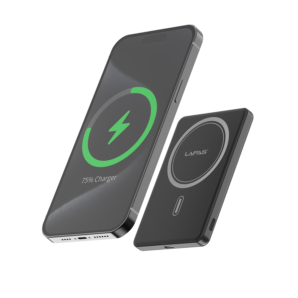 Lapas LP-PW003 Ultra İnce Hızlı Şarj Özellikli Wireless Powerbank 5000mAh 15W - Görsel 8