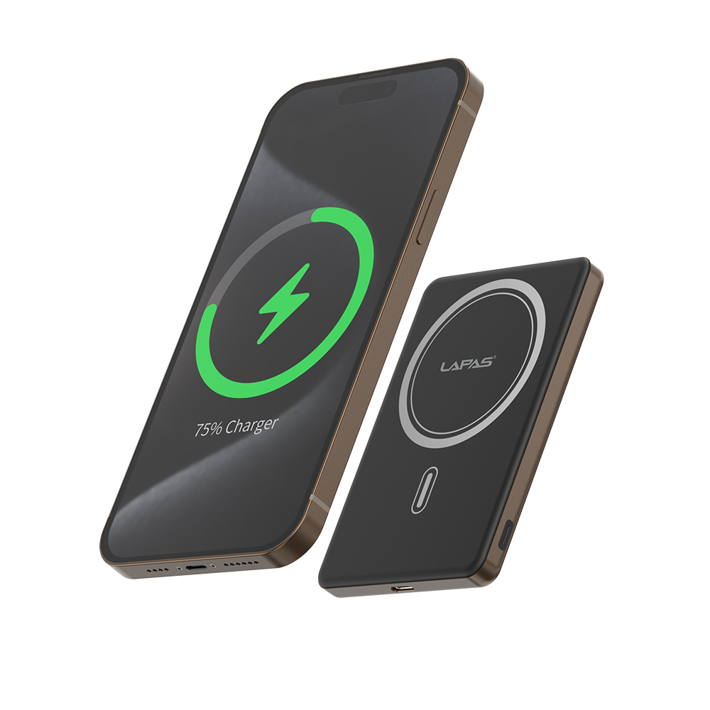 Lapas LP-PW003 Ultra İnce Hızlı Şarj Özellikli Wireless Powerbank 5000mAh 15W - Görsel 9