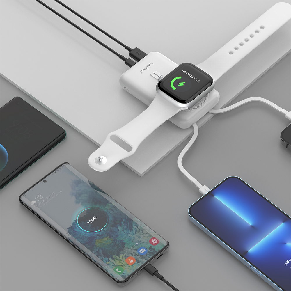 Lapas LP-PW004 Akıllı Saat Kablosuz Şarj Özellikli Wireless Powerbank 10000mAh 15W - Görsel 8