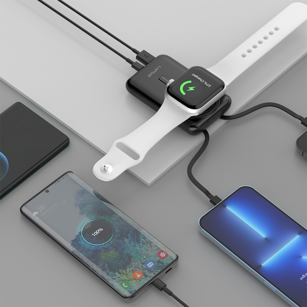Lapas LP-PW004 Akıllı Saat Kablosuz Şarj Özellikli Wireless Powerbank 10000mAh 15W - Görsel 11